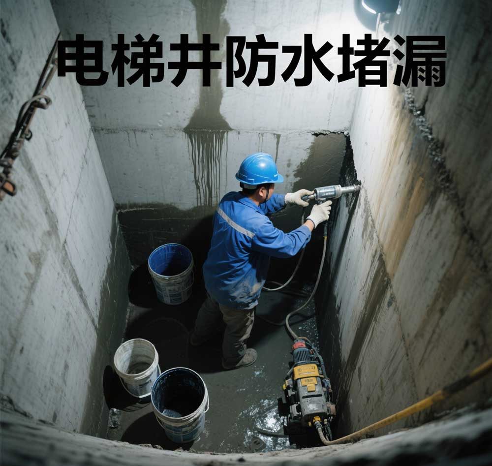电梯井防水堵漏，珠海专业电梯井漏水维修公司